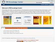 Tablet Screenshot of pmknowledgecenter.com